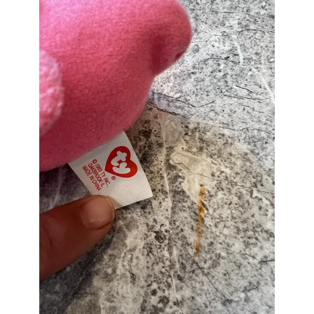 Ty Beanie Baby Pink Flamingo Plush Bird 1999 Vintage Small Mini